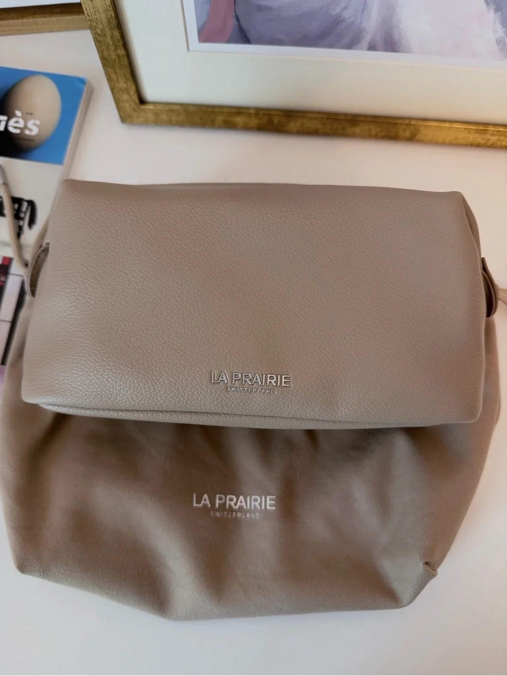 La Prairie Leather Cosmetic Bag Set